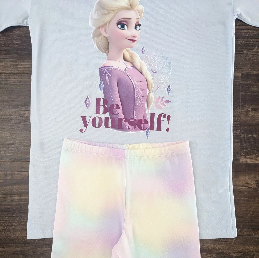 NWT H&M Disney Frozen Elsa 2-Piece Pajama Set